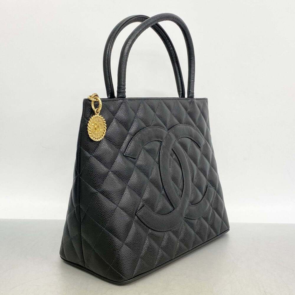 CHANEL Black Caviar Leather Reissue Tote Bag - Picture 2 of 10